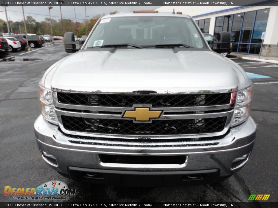 2012 Chevrolet Silverado 3500HD LTZ Crew Cab 4x4 Dually Silver Ice Metallic / Ebony Photo #2