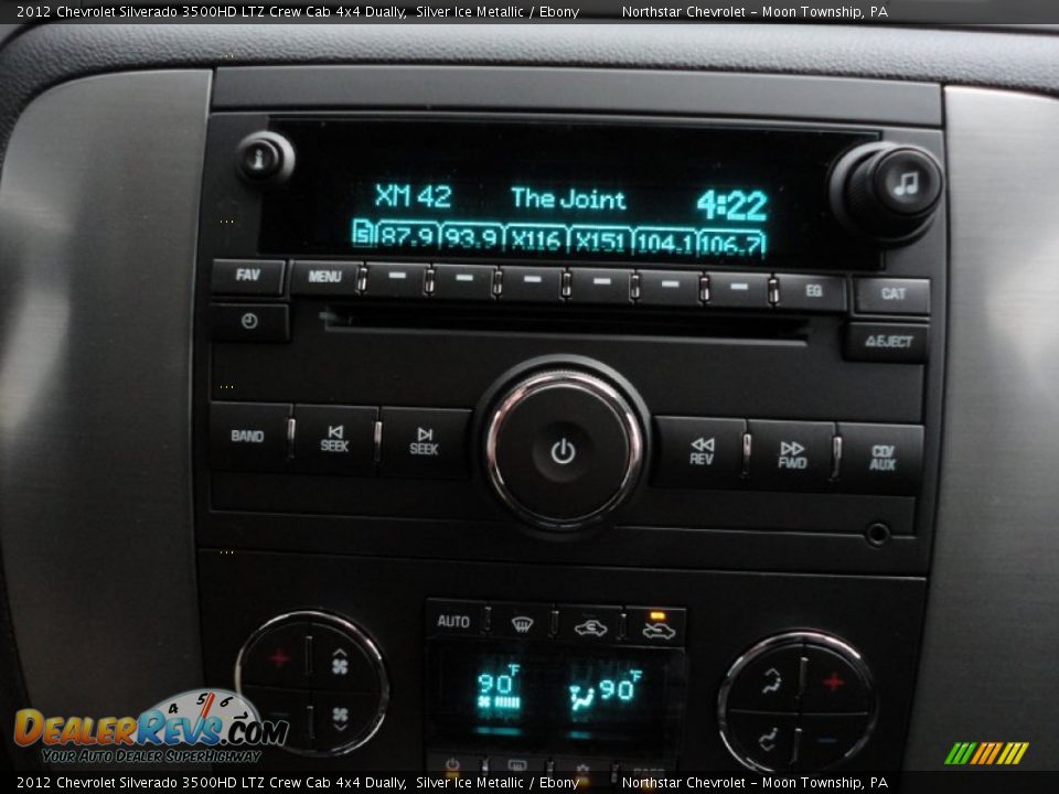 Audio System of 2012 Chevrolet Silverado 3500HD LTZ Crew Cab 4x4 Dually Photo #18