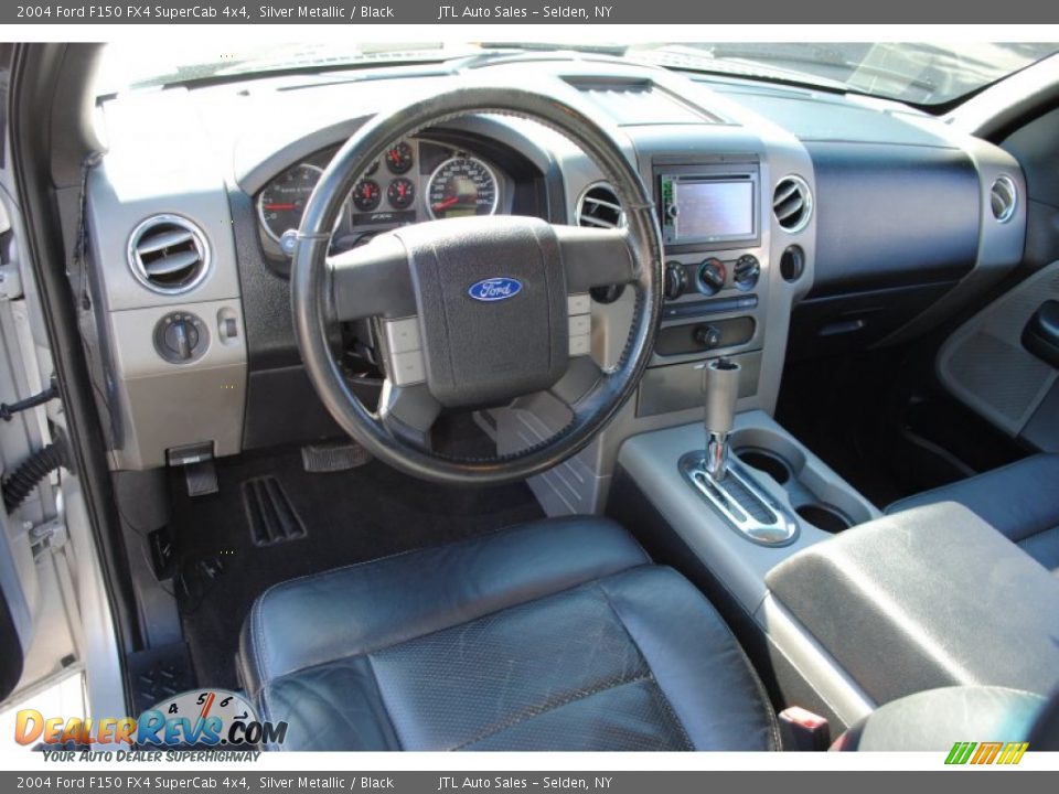 Black Interior 2004 Ford F150 Fx4 Supercab 4x4 Photo 15