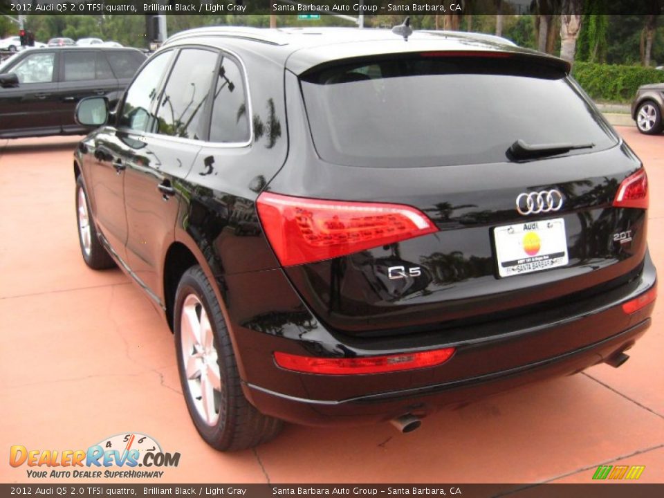 2012 Audi Q5 2.0 TFSI quattro Brilliant Black / Light Gray Photo #3