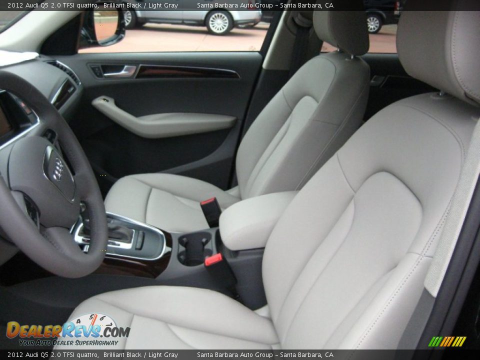 2012 Audi Q5 2.0 TFSI quattro Brilliant Black / Light Gray Photo #5
