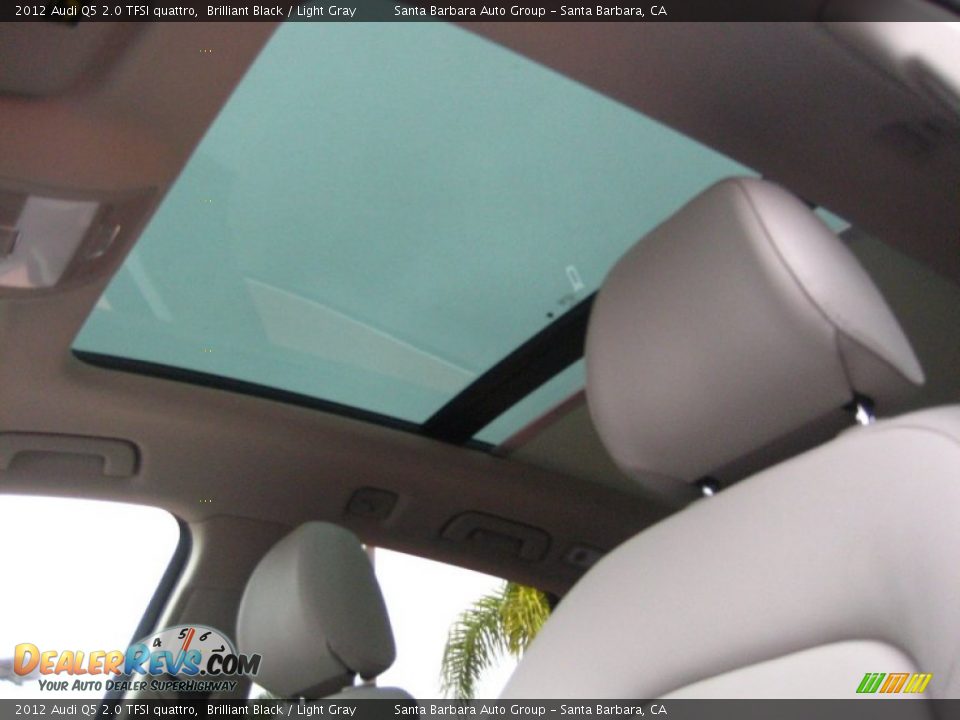 2012 Audi Q5 2.0 TFSI quattro Brilliant Black / Light Gray Photo #8