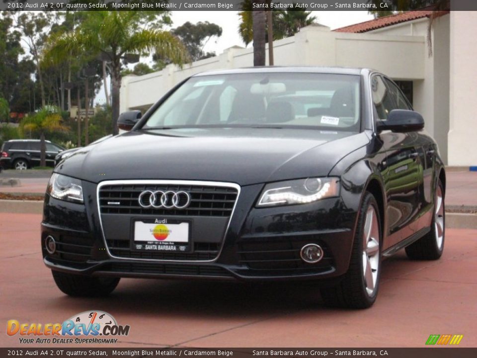2012 Audi A4 2.0T quattro Sedan Moonlight Blue Metallic / Cardamom Beige Photo #1