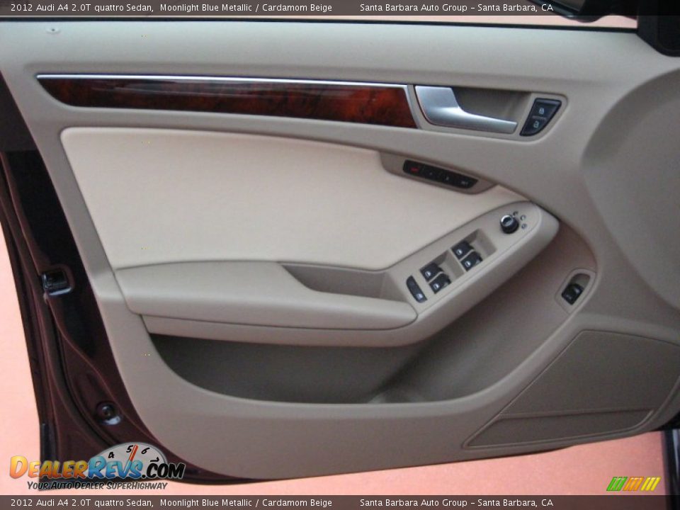 2012 Audi A4 2.0T quattro Sedan Moonlight Blue Metallic / Cardamom Beige Photo #7