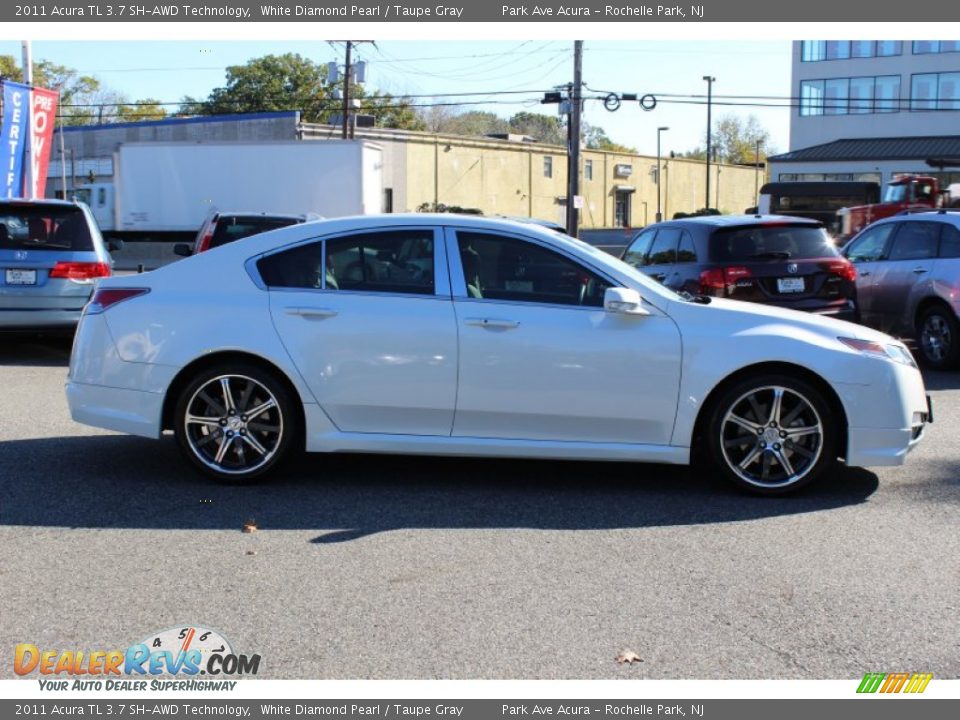 2011 Acura TL 3.7 SH-AWD Technology White Diamond Pearl / Taupe Gray Photo #2