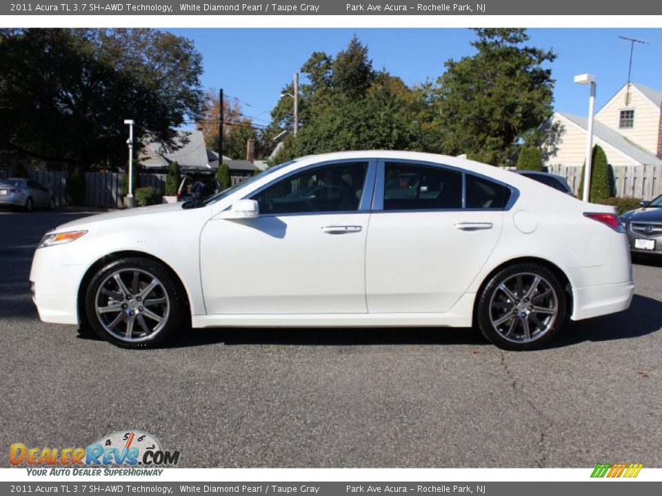 White Diamond Pearl 2011 Acura TL 3.7 SH-AWD Technology Photo #6