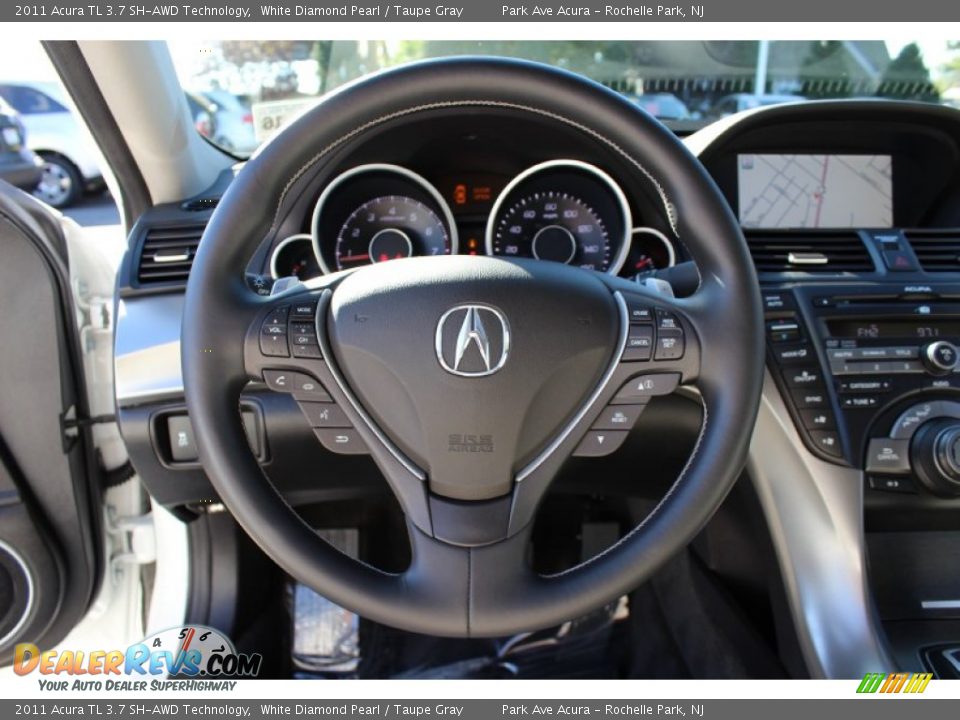 2011 Acura TL 3.7 SH-AWD Technology Steering Wheel Photo #14