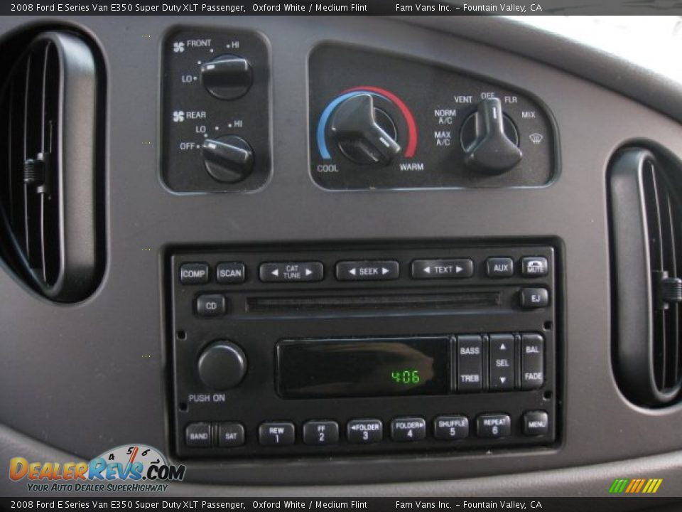2008 Ford E Series Van E350 Super Duty XLT Passenger Oxford White / Medium Flint Photo #11