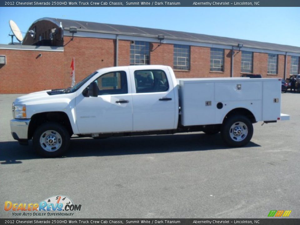 2012 Chevrolet Silverado 2500HD Work Truck Crew Cab Chassis Summit White / Dark Titanium Photo #2