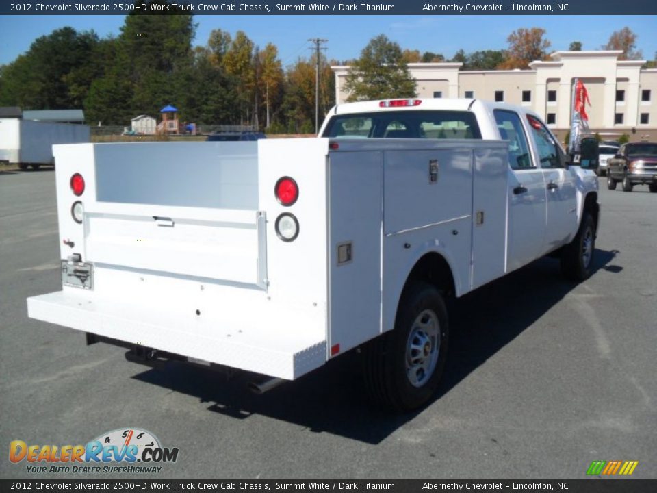 2012 Chevrolet Silverado 2500HD Work Truck Crew Cab Chassis Summit White / Dark Titanium Photo #4