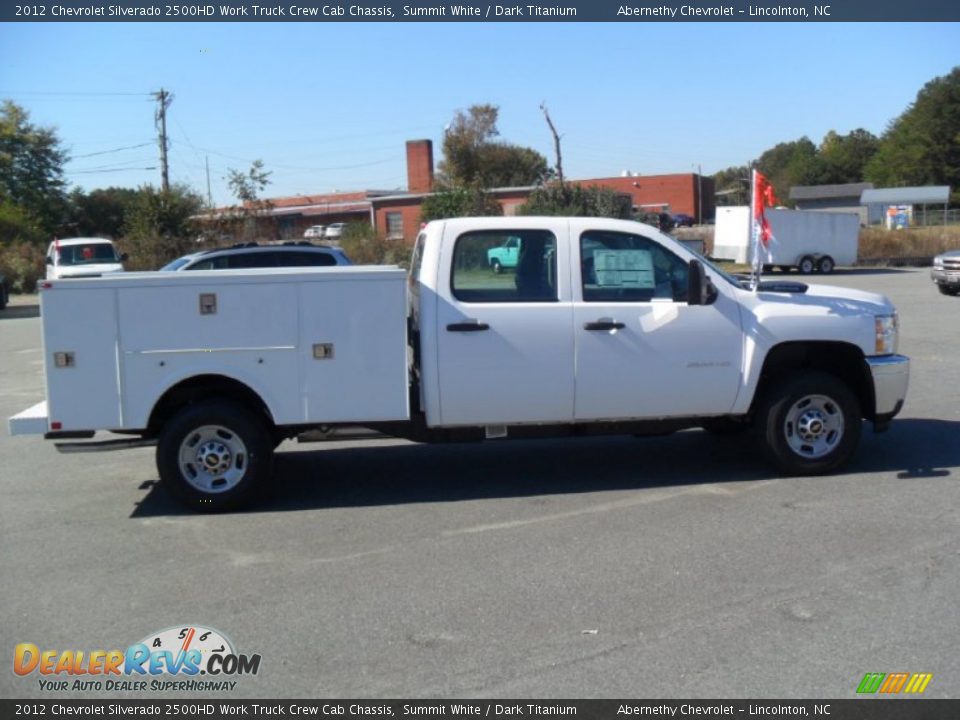 2012 Chevrolet Silverado 2500HD Work Truck Crew Cab Chassis Summit White / Dark Titanium Photo #5