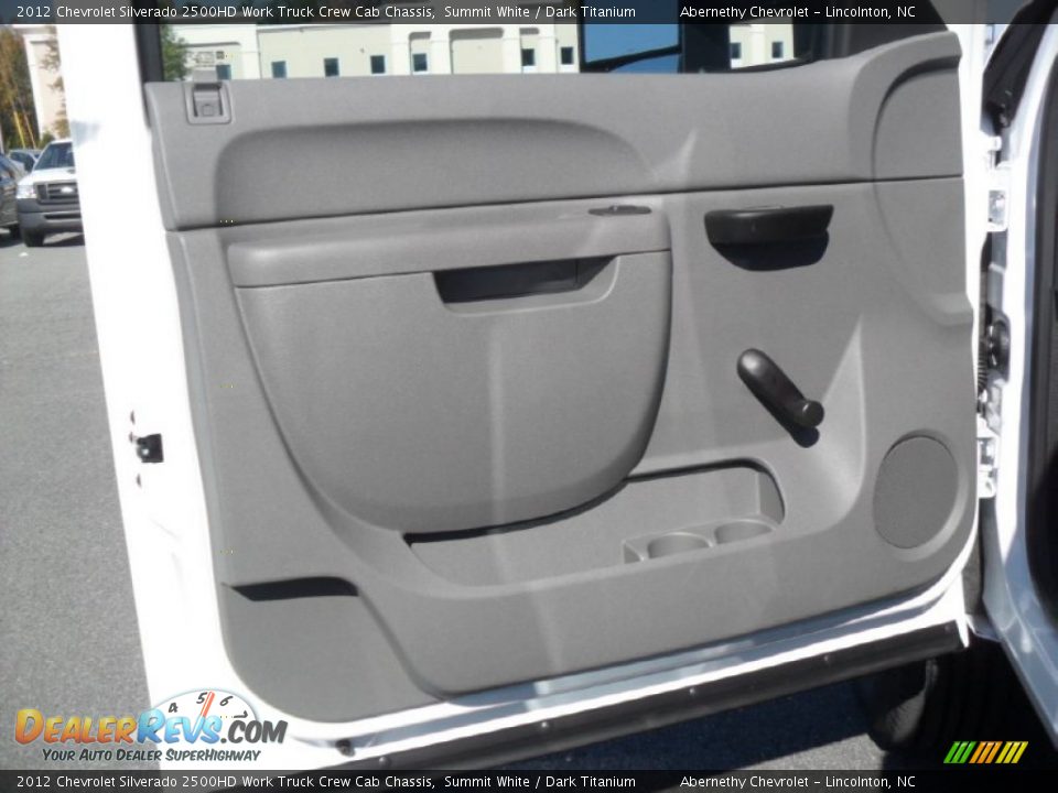 2012 Chevrolet Silverado 2500HD Work Truck Crew Cab Chassis Summit White / Dark Titanium Photo #7