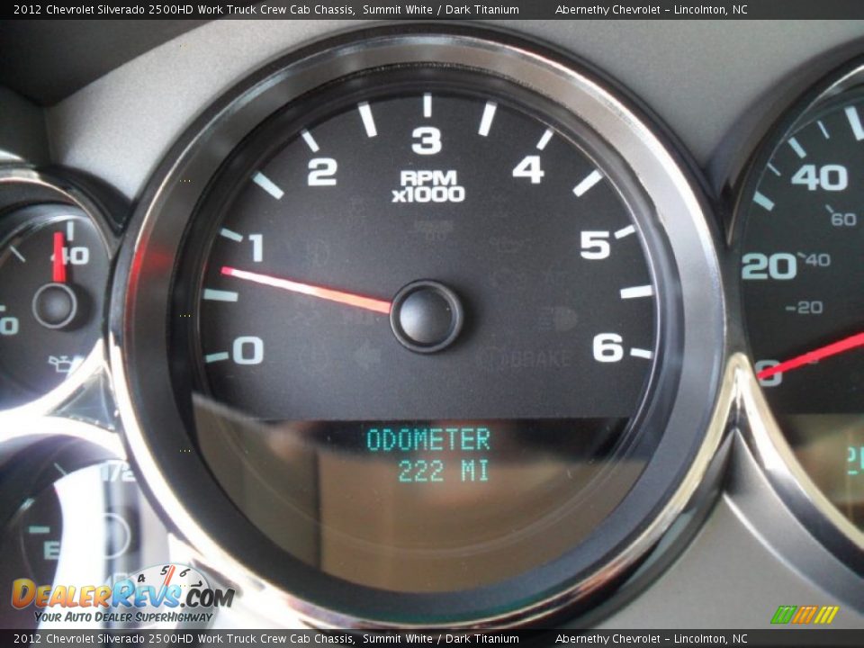 2012 Chevrolet Silverado 2500HD Work Truck Crew Cab Chassis Summit White / Dark Titanium Photo #10