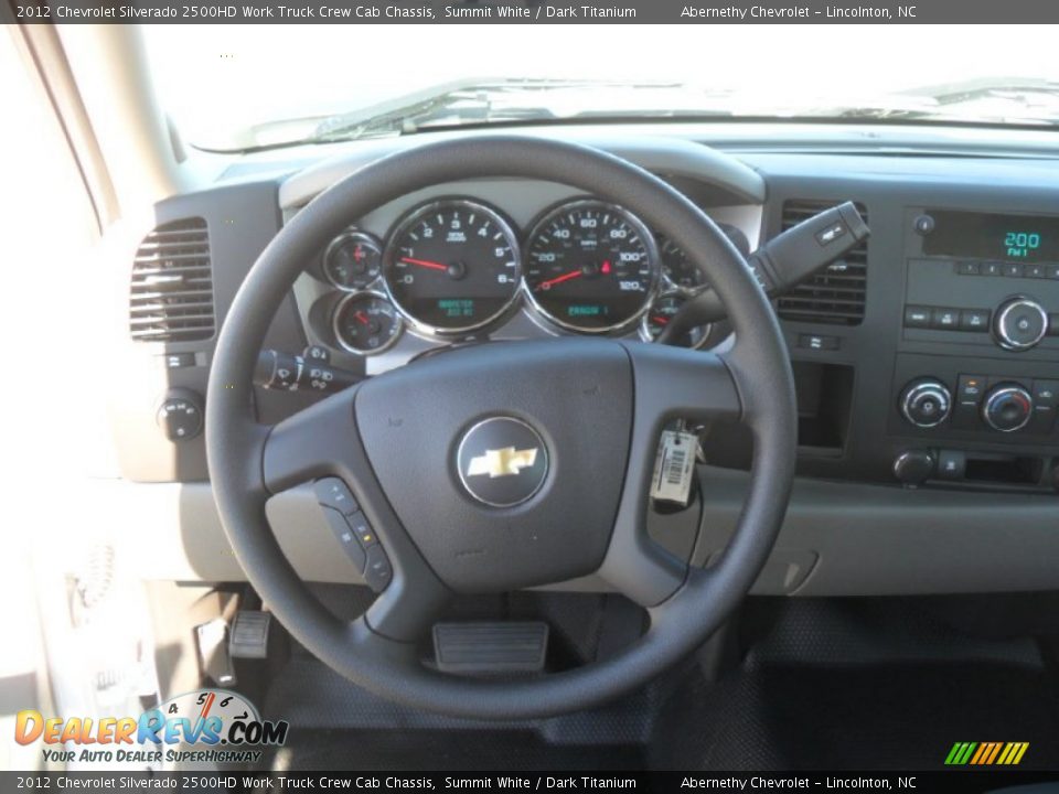 2012 Chevrolet Silverado 2500HD Work Truck Crew Cab Chassis Summit White / Dark Titanium Photo #12