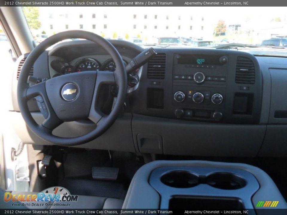 2012 Chevrolet Silverado 2500HD Work Truck Crew Cab Chassis Summit White / Dark Titanium Photo #13