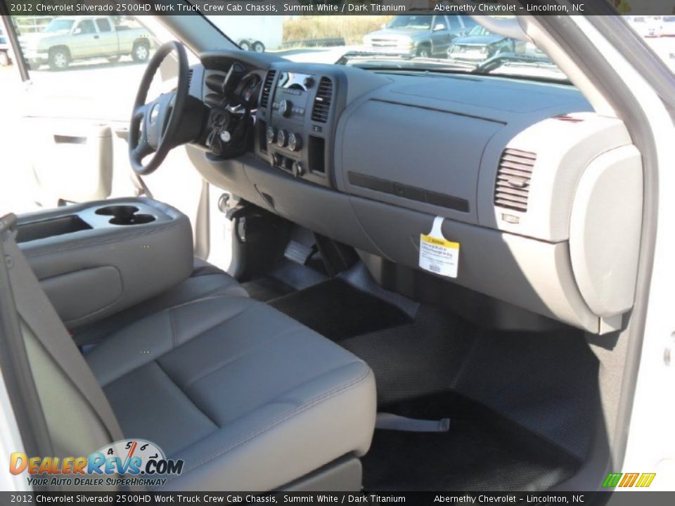 2012 Chevrolet Silverado 2500HD Work Truck Crew Cab Chassis Summit White / Dark Titanium Photo #16