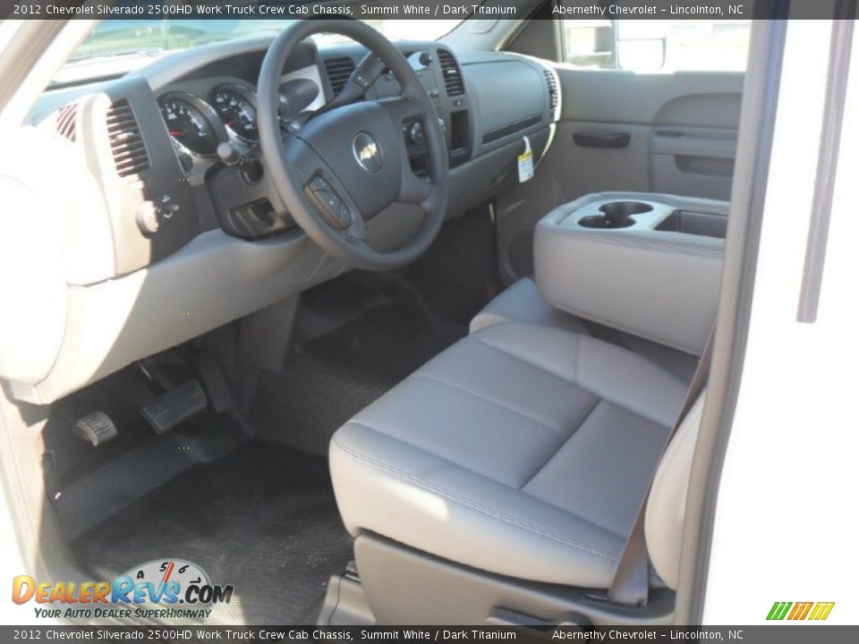 2012 Chevrolet Silverado 2500HD Work Truck Crew Cab Chassis Summit White / Dark Titanium Photo #21