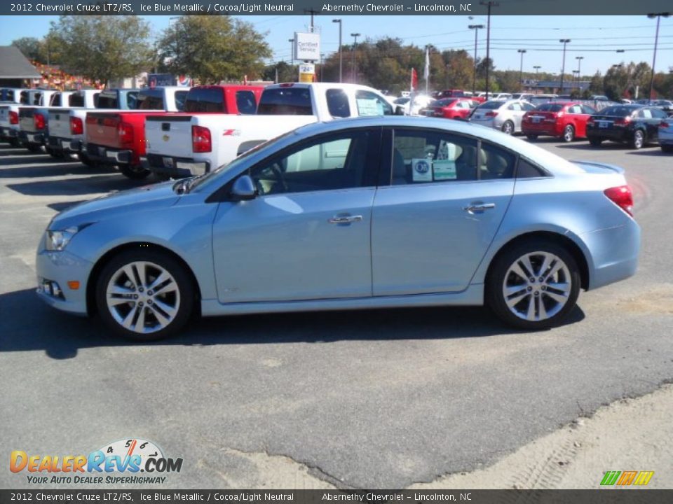 2012 Chevrolet Cruze LTZ/RS Ice Blue Metallic / Cocoa/Light Neutral Photo #2