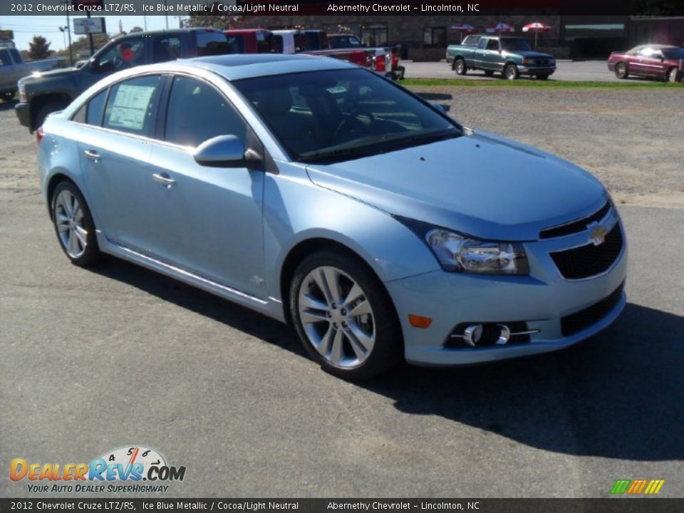 2012 Chevrolet Cruze LTZ/RS Ice Blue Metallic / Cocoa/Light Neutral Photo #6