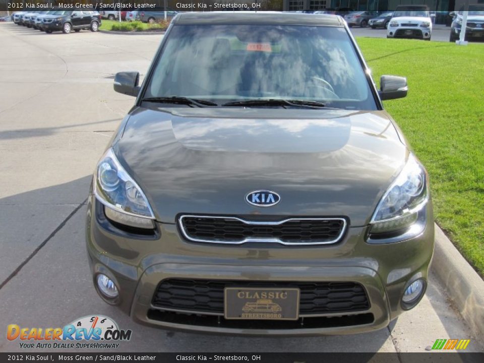 2012 Kia Soul ! Moss Green / Sand/Black Leather Photo #2