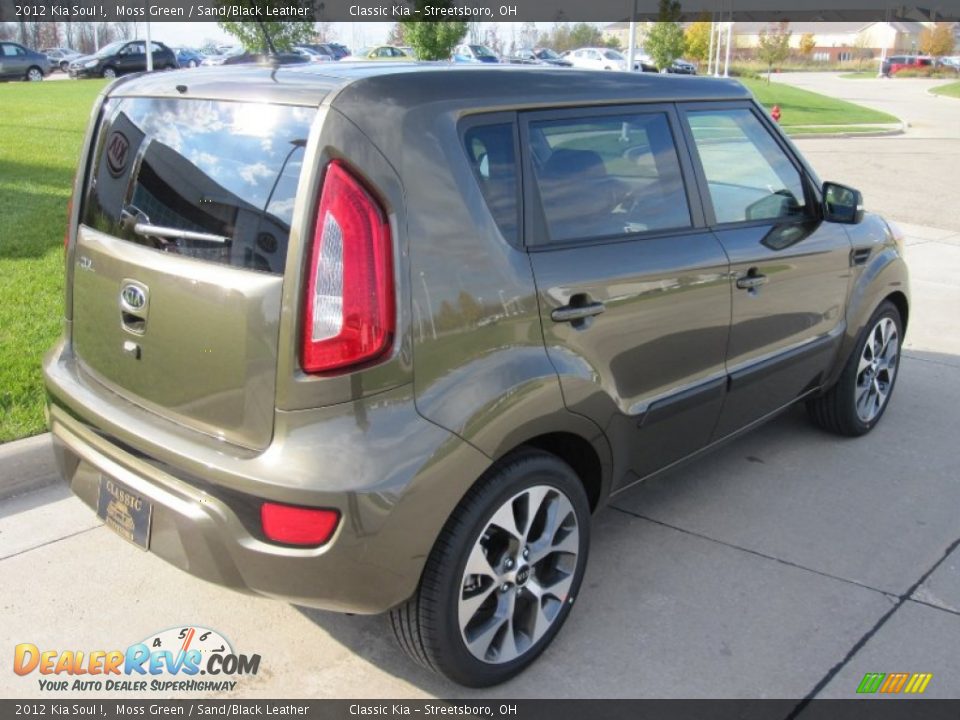 2012 Kia Soul ! Moss Green / Sand/Black Leather Photo #4