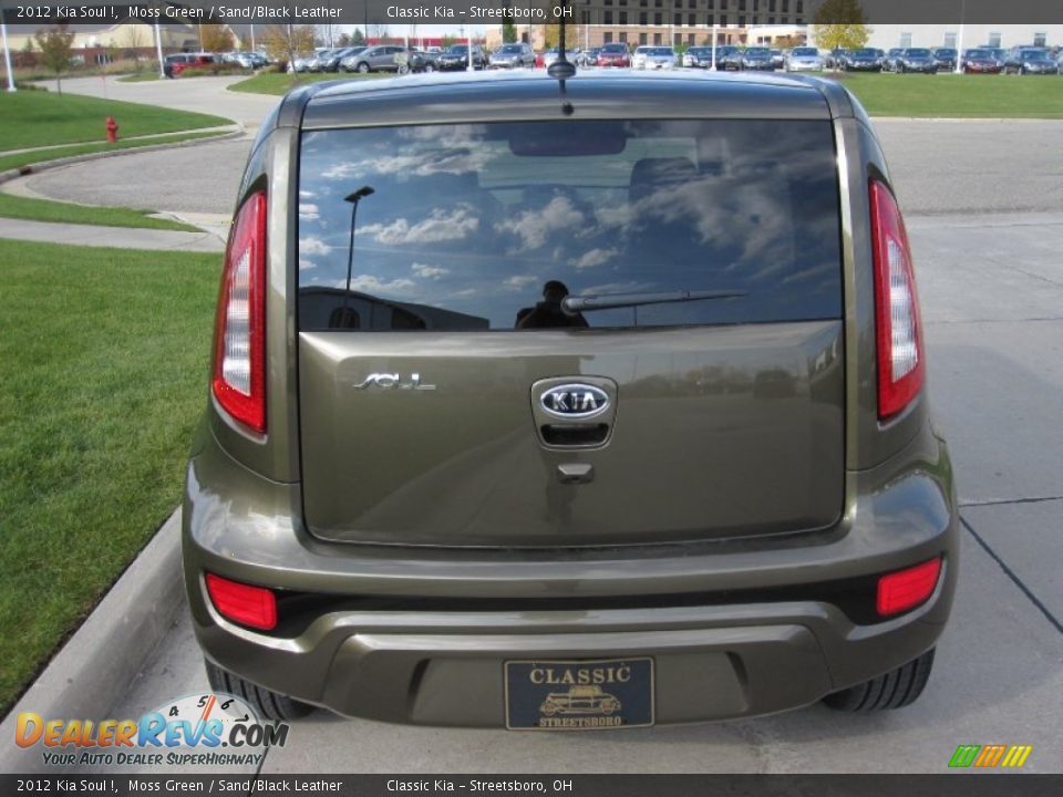 2012 Kia Soul ! Moss Green / Sand/Black Leather Photo #5