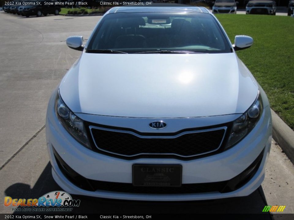 2012 Kia Optima SX Snow White Pearl / Black Photo #2