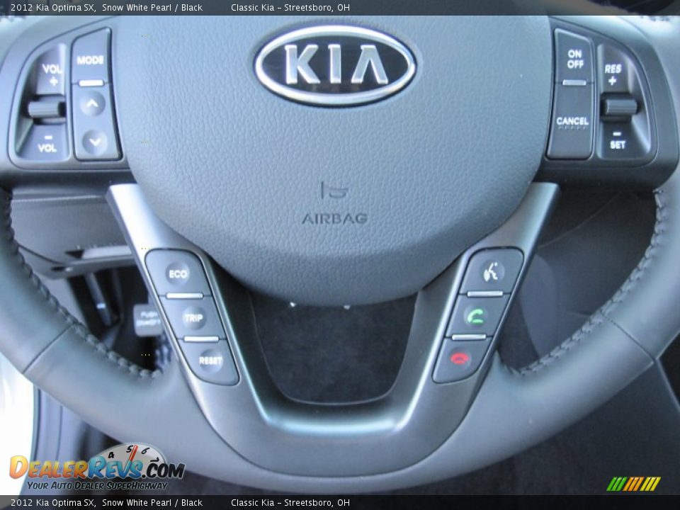 2012 Kia Optima SX Steering Wheel Photo #8