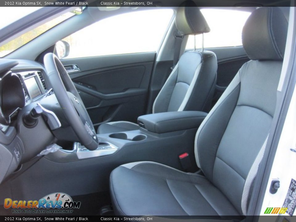 Black Interior - 2012 Kia Optima SX Photo #10