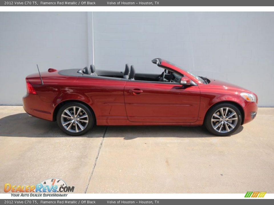 2012 Volvo C70 T5 Flamenco Red Metallic / Off Black Photo #2