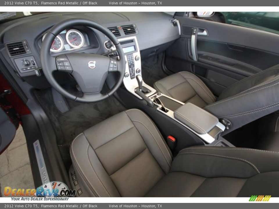 2012 Volvo C70 T5 Flamenco Red Metallic / Off Black Photo #4