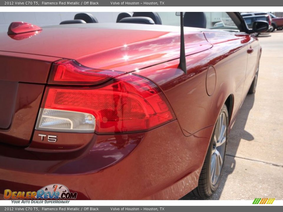 2012 Volvo C70 T5 Flamenco Red Metallic / Off Black Photo #11