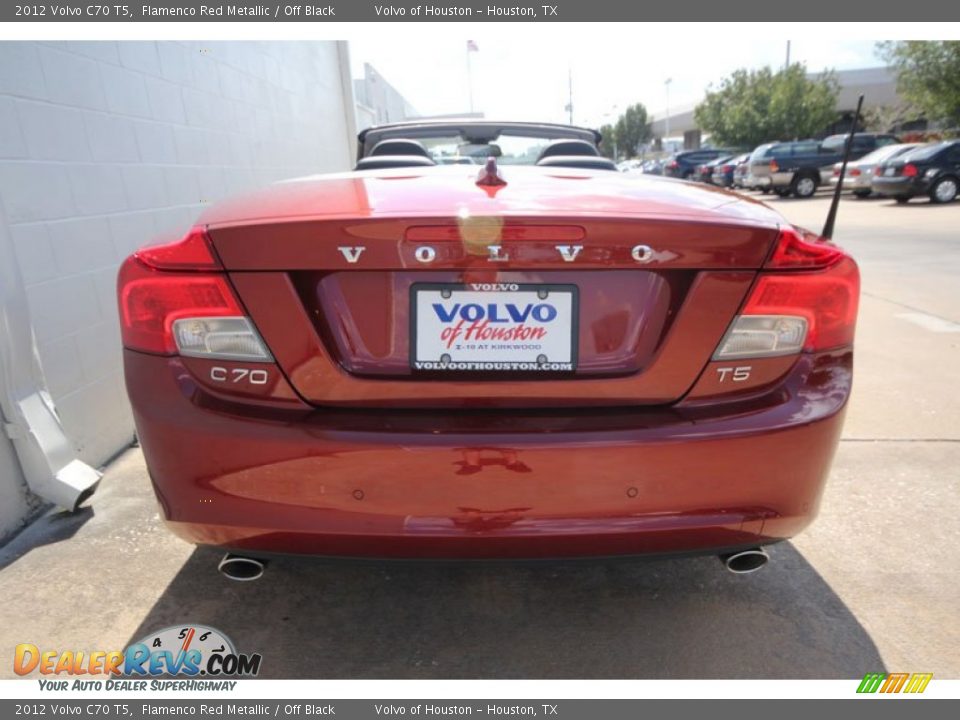 2012 Volvo C70 T5 Flamenco Red Metallic / Off Black Photo #12