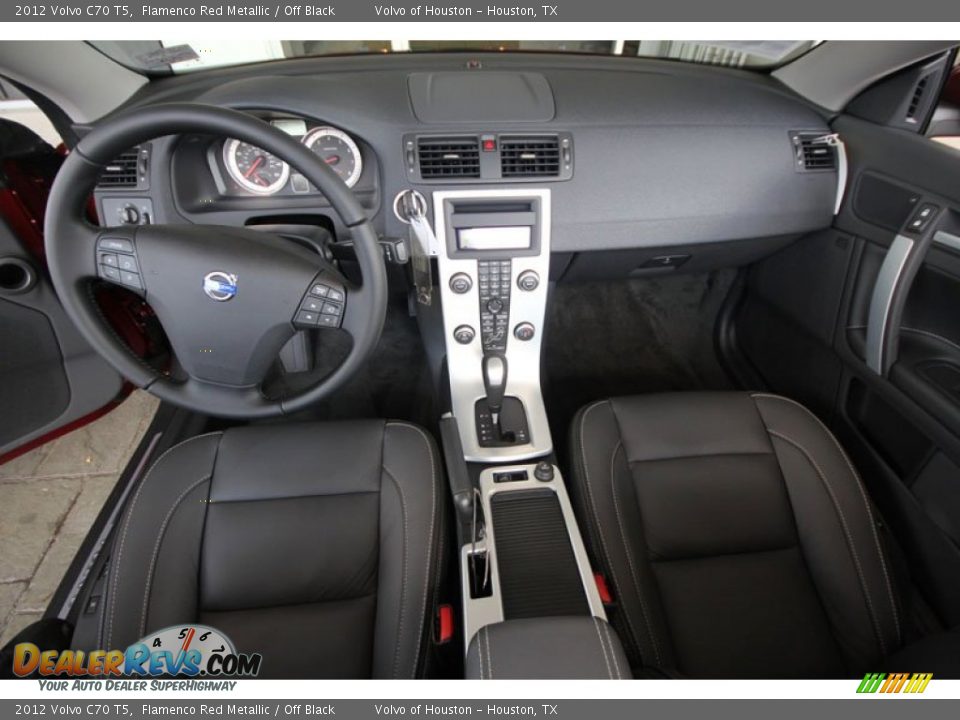 2012 Volvo C70 T5 Flamenco Red Metallic / Off Black Photo #15