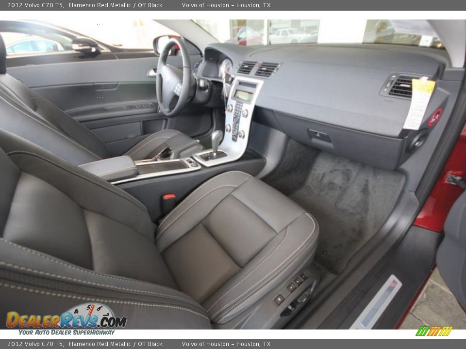 2012 Volvo C70 T5 Flamenco Red Metallic / Off Black Photo #19
