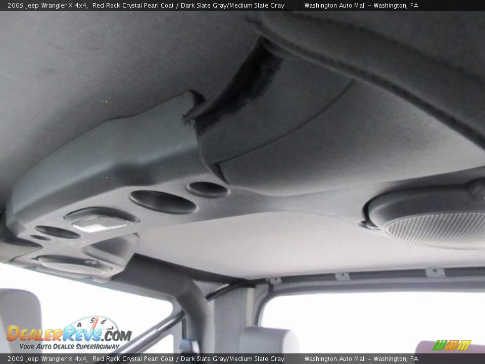 2009 Jeep Wrangler X 4x4 Red Rock Crystal Pearl Coat / Dark Slate Gray/Medium Slate Gray Photo #13