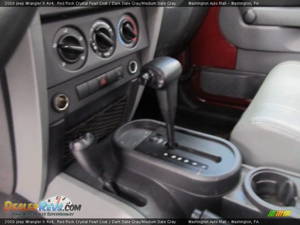 2009 Jeep Wrangler X 4x4 Red Rock Crystal Pearl Coat / Dark Slate Gray/Medium Slate Gray Photo #17
