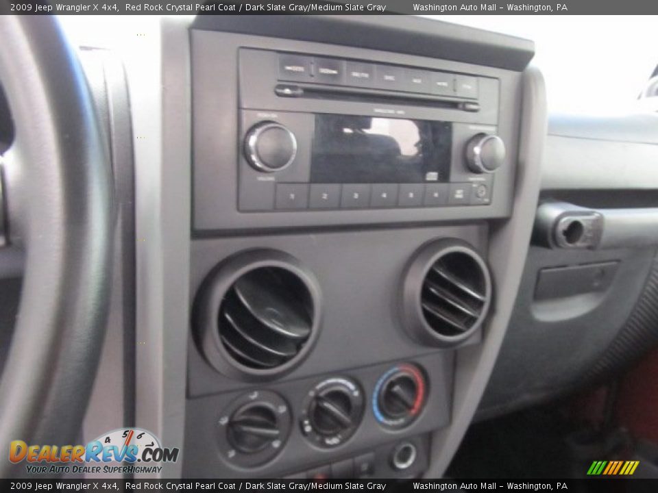 2009 Jeep Wrangler X 4x4 Red Rock Crystal Pearl Coat / Dark Slate Gray/Medium Slate Gray Photo #18