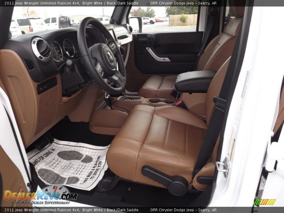 Black Dark Saddle Interior 2011 Jeep Wrangler Unlimited