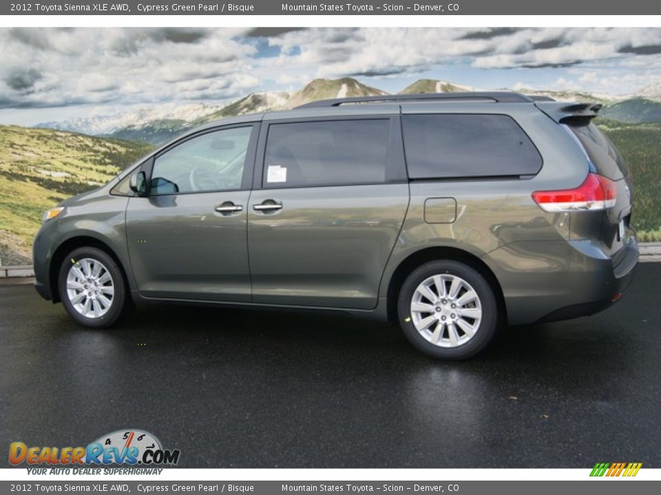 Cypress Green Pearl 2012 Toyota Sienna XLE AWD Photo #2