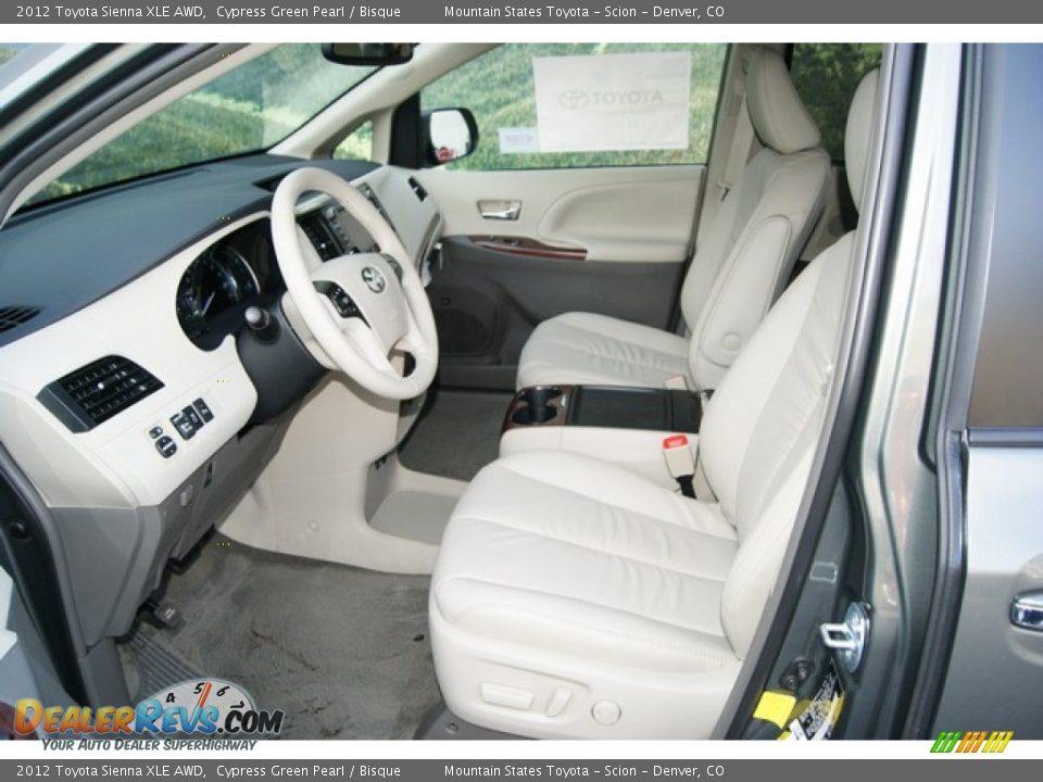 Bisque Interior - 2012 Toyota Sienna XLE AWD Photo #3