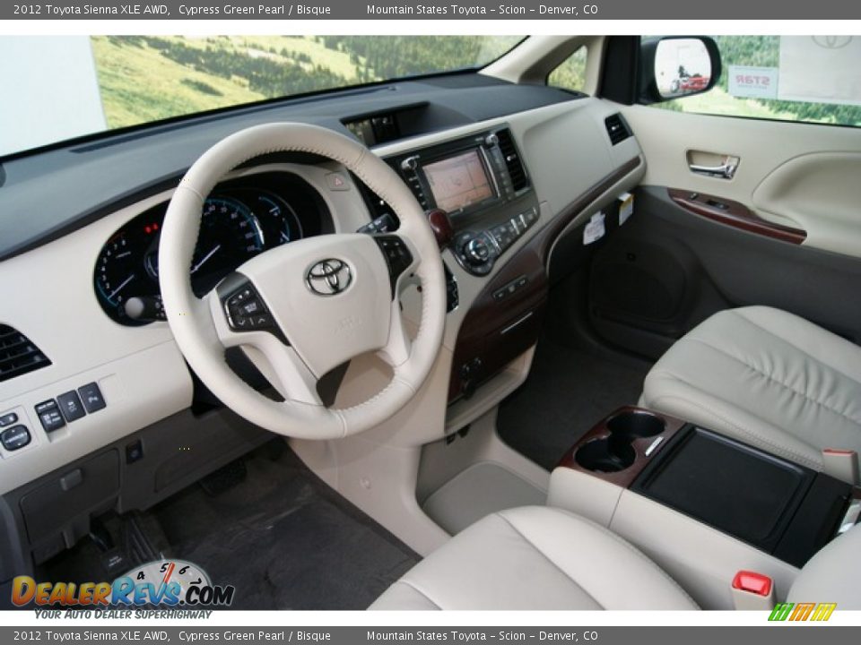 Bisque Interior - 2012 Toyota Sienna XLE AWD Photo #4