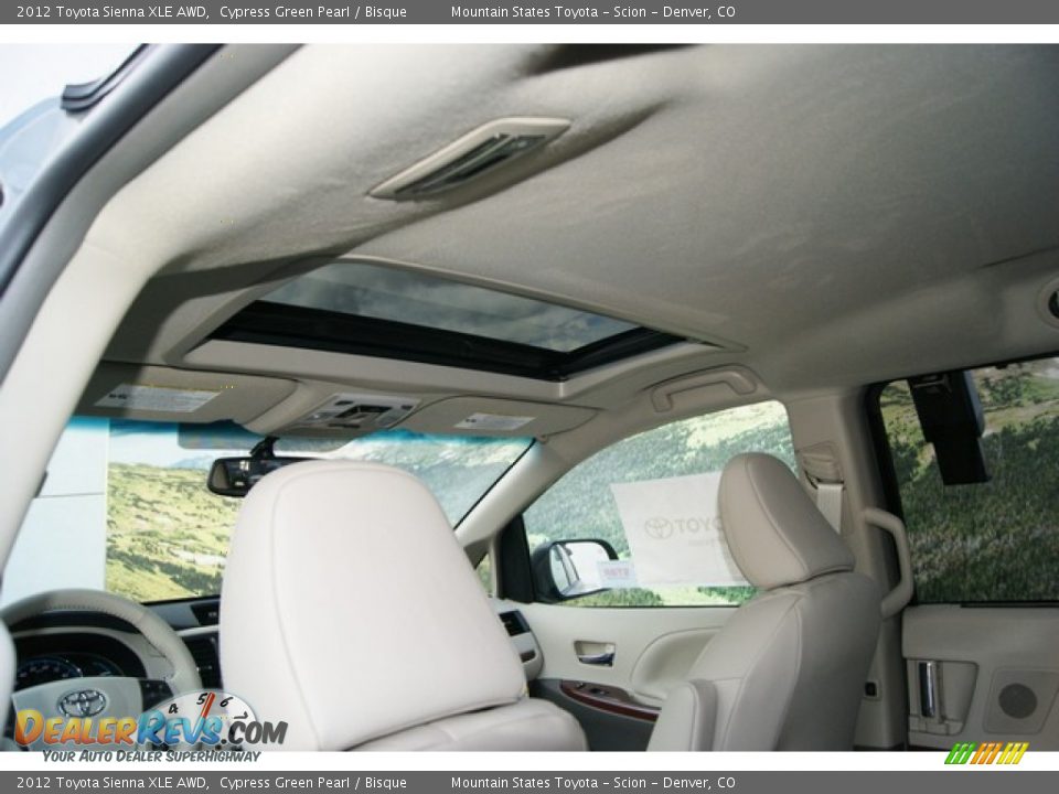 2012 Toyota Sienna XLE AWD Cypress Green Pearl / Bisque Photo #10
