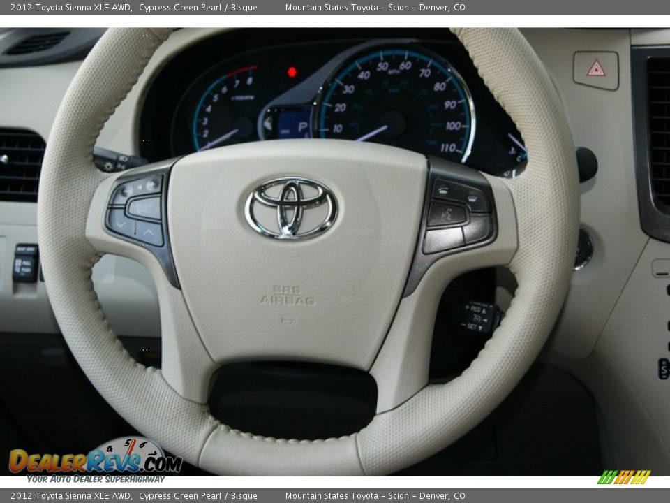 2012 Toyota Sienna XLE AWD Steering Wheel Photo #13