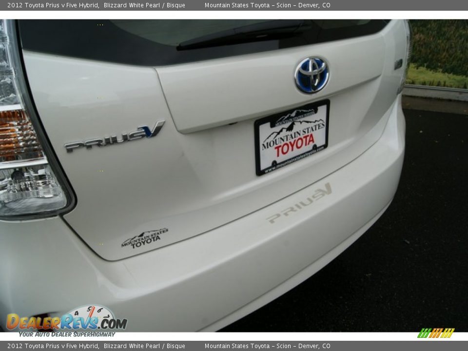 2012 Toyota Prius v Five Hybrid Blizzard White Pearl / Bisque Photo #5