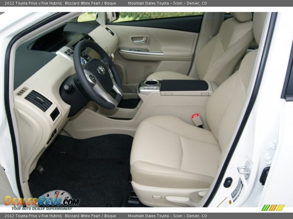 Bisque Interior - 2012 Toyota Prius v Five Hybrid Photo #6