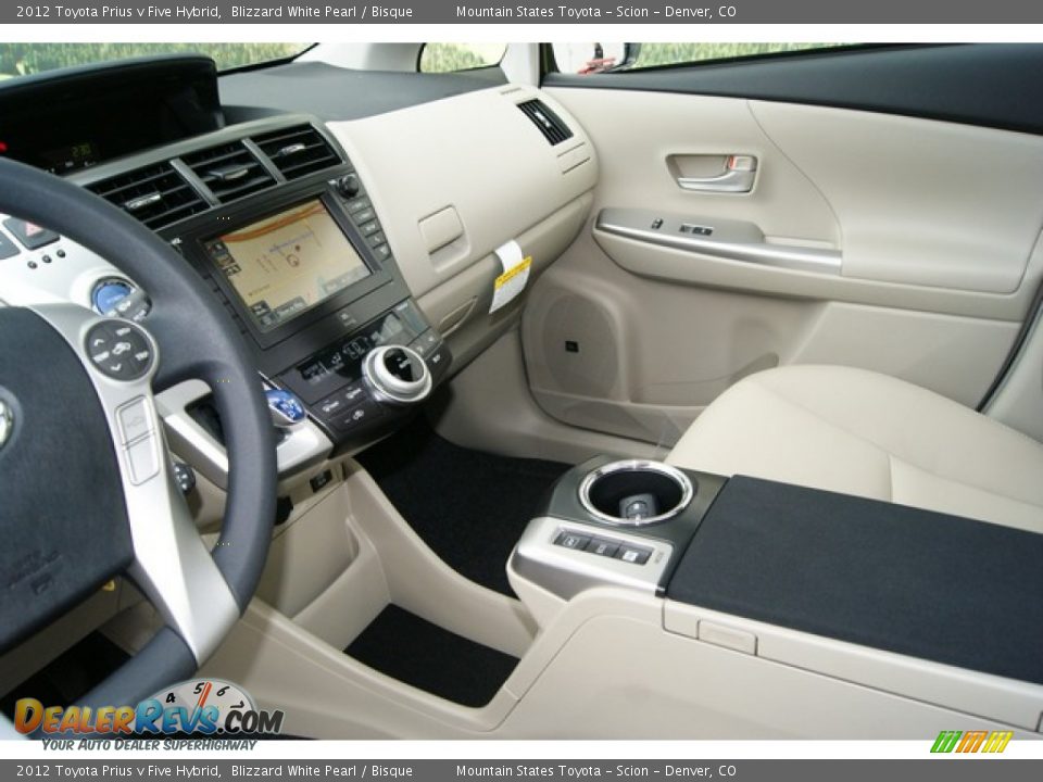 Bisque Interior - 2012 Toyota Prius v Five Hybrid Photo #9