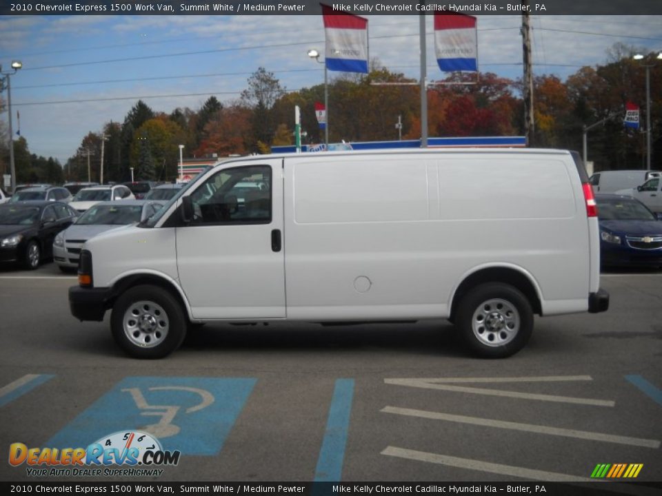 2010 Chevrolet Express 1500 Work Van Summit White / Medium Pewter Photo #7