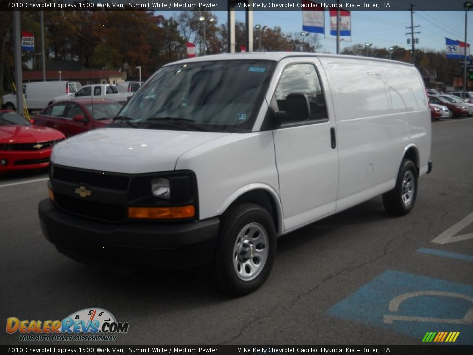 2010 Chevrolet Express 1500 Work Van Summit White / Medium Pewter Photo #8