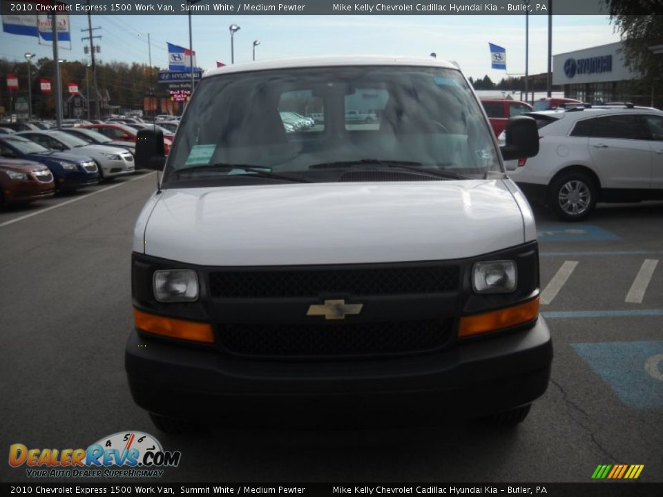 2010 Chevrolet Express 1500 Work Van Summit White / Medium Pewter Photo #9